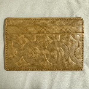 Coach monogram embossed card holder-NWOT